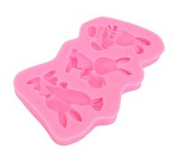 HEEPDD Stampo in Silicone di Coniglio Pasquale, Fondente e Stampi di Pasta di Gomma Sicuri e Facili da Usare Cupcake Cookie da Forno Stampo per il Divertimento in Famiglia e Celebrazioni Silicone di