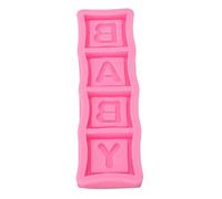 HEEPDD Stampo in Silicone Lettera, Fondente e Pasta Gomma Stampi Puliti Design Flessibile Stampo Cioccolato Fondente Adatto per Feste di Compleanno Docce e Celebrazioni Lettere Baby Silicone