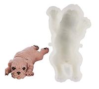 HEEPDD Stampo in Silicone per Cani, Stampo per Mousse Al Cioccolato per Decorazione di Torte 3D, Sicuro per Uso Alimentare, con Antiaderente Facile da Smontare, per la Produzione di (WHITE)