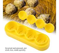 HEEPDD Stampo per la Preparazione degli Alimenti Stampo per Palline di Riso con Cucchiaio, Materiale PP per Uso Alimentare, Forma a Sfera Piccola, Include Dispositivi per Goffratura, per Prodotti da