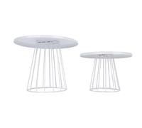 HEEPDD Stand per Torta di Ferro in Stile Europeo con Design Elegante, Versatile per Ogni Celebrazione, Opzioni di Visualizzazione Multifunzionale, Assemblaggio Facile, Finitura Bianca,