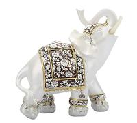HEEPDD Statua da Collezione di Elefanti, Vintage squisita Elefante Scultura Tronco ricchezza ricchezza figurina da Collezione Artigianato Decorazione casa Ufficio