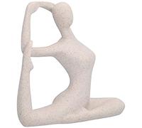 HEEPDD Statua di Posa Yoga, Figurine in Resina Arenaria Nordica per l'arredamento dell'home Office, Design Unico, Alta qualità, Decorazione da Scrivania Ideale per gli Amanti dello Yoga (BL562)