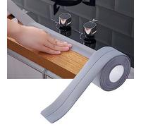 HEEPDD Striscia Sigillante in PVC, Rivestimento Sigillante Autoadesivo Impermeabile per Vasca da Bagno, Lavandino, con Facile Installazione Stacca e Incolla (GRAY)