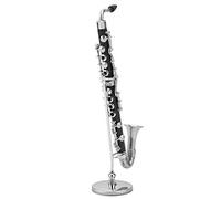 HEEPDD Strumenti Musicali, Clarinetto Basso Compatto in Bachelite con Supporto per Tubo, Perfetto per l'arredamento della Casa e Come Regalo