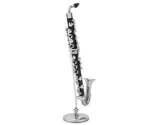 HEEPDD Strumenti Musicali, Clarinetto Basso Compatto in Bachelite con Supporto per Tubo, Perfetto per l'arredamento della Casa e Come Regalo