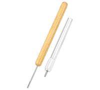 HEEPDD Strumento con Fessura da 2 Pezzi, Ago per Quilling per Arricciare per Progetti di Bricolage con la Carta Fai da Te e Creazione di Carte Strumento con Fessura da 2 Pezzi, Arrotolatore in Acciaio