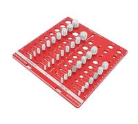 HEEPDD Strumento per il Controllo della Filettatura, Misuratore Identificatore Ad Alta Precisione da 34 Pezzi per Applicazioni Automobilistiche e Industriali Controllo della Filettatura, Misurazione