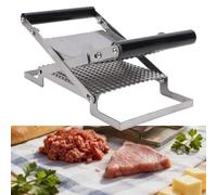 HEEPDD Strumento per Pressare la Carne, Spianacarne Manuale, Batticarne Compatto, Ferro, Plastica, Funzionamento con una Sola Mano, Facile da Pulire, per Gadget da