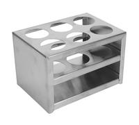 HEEPDD Supporto a Tubo di Prova in Acciaio Inossidabile Premium per Tubi da 32 Mm, Ideale per le Lezioni di Scienza o di Laboratorio per la Casa