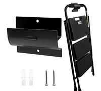 HEEPDD Supporto da Parete per Scaletta per Carichi Pesanti, Ganci Organizer per Ganci di Stoccaggio con 3 Viti di Fissaggio per Scaletta Carriola Sedia per Uso Interno Ed Esterno Supporto da Parete