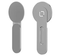 HEEPDD Supporto Magnetico per Telefono Portatile, Supporto Laterale per Telefono Portatile in Lega di Alluminio a Forte Forza Magnetica con Tecnologia, per IOS 12 13 e Monitor (SILVER)