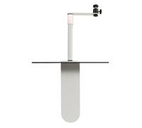 HEEPDD Supporto per Oggetto Supporto per Proiettore, Acciaio Legato, Girevole a 360 Gradi, Altezza Regolabile da 9,4 a 15,7 Pollici, Design Compatto per Treppiede Desktop per Casa e Ufficio (WHITE)