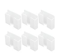 HEEPDD Supporto per Telefono da Parete, Materiale ABS, Supporto Universale per Telefono Cellulare con Adesivo da 9,4 Cm per Camera da Letto e Ufficio (WHITE)