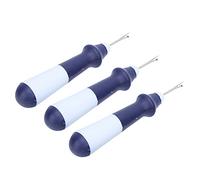 HEEPDD Taglia Asole in Acciaio Inossidabile, Leva Filo Ergonomico da 3 Pezzi per Cucito, Artigianato, Ricamo, Strumento di Precisione con Punta a Sfera di Sicurezza per Principianti, Professionisti,