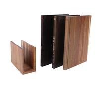 HEEPDD Tagliere in Legno Set di 3 Taglieri da Decorativi a Forma di Libro con Supporto, Tabelloni per Salumi in Legno Massello per Pane Alla Frutta per Piano di Lavoro