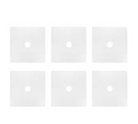 HEEPDD Tappetino per Stufa a Gas, 6pcs Slustra Pad Accessori da per la Guardia del Piano Cottura NAN (SILVER)