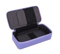 HEEPDD Taste di Forniture per la Scrivania e Distributori di Matite Casa di Matita, Materiale PU a Matita di Grande capacità per Biglietti da Visita Scolastica Cinghie Elastiche Nan (PURPLE)