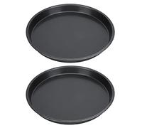 HEEPDD Teglia per Pizza Antiaderente da 2 Pezzi, Vassoio, Perfetta per la Domestica e Utensili da Forno Professionali, Design Durevole con Bordi Arrotondati, Teglia per Pizza Antiaderente da 2 Pezzi