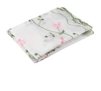 HEEPDD Tende Trasparenti Al Crisantemo, Tende a Pacchetto Resistenti Al Sole e Senza Sbiadimento con Altezza Regolabile, per la Decorazione della Finestra Francese del Balcone della (80 * 100CM)