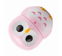 HEEPDD Timer Timer, Piccolo Contatori di Cottura a Casa Meccanica Orologio Grazioso Gufo a Forma Ad Alta Manuale per Cucinare Friggi per Cucinare Uova Biscotti Torte Utensili (PINK)