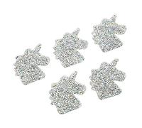 HEEPDD Toppe Termoadesive da 3 Pezzi, Toppe con Unicorno con in Resina per Vestiti, Borse, Progetti Fai da Te e Ispirazione per il Ricamo