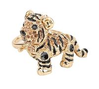 HEEPDD Torna Tigre, Scintillante Crystal Rhinestone Car Keyring Borse Borse Borsa per le Donne Accessori per il Portachiavi di Charms Charms Nan (Champagne)