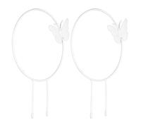 HEEPDD Traliccio Rampicante da Giardino con Farfalle, 2 Pezzi, Materiale in Ferro, Supporta Rampicanti e Rose, Perfetto per Giardini e Cortili all'aperto (Girare)