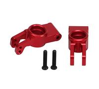 HEEPDD Trave asse RC, supporto mozzo asse posteriore, combinazione di precisione ad alta resistenza, 2 pezzi, resistenza alle alte temperature per auto RC 1/16 (rosso)