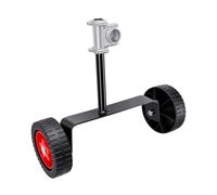 HEEPDD Trimmer Support Wheels, 26-28mm Shaft Adjustable Height Auxiliary | Carrello scorrevole per bordi prato, attacco rapido con cacciavite, altezza telescopica da basso ad alto, staffa