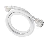 HEEPDD Tubi Hardware Tubo Ingresso Acqua per Lavatrice, Materiale PVC, Resistente all'Alta Pressione, Lunghezza, Bianco, per Lavatrici Automatiche Componenti di Elettrodomestici (2m)