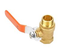 HEEPDD Valvola a Sfera in Ottone Valvola per Tubo Filettato BSP da 1/2 Pollice per il Controllo dei Fluidi Industriali Affidabile Dopo Molti Cicli Gestisce lo Stato Visivo del Flusso Compatto 4,5