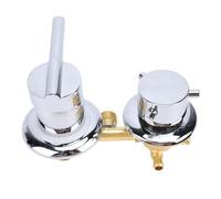 HEEPDD Valvola Deviatrice Miscelatrice in Ottone, Deviatore Miscelatore in Ottone a Vite Maschio G1/2 con Comoda Maniglia per Uso Domestico e Spa