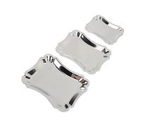 HEEPDD Vassoio per la Colazione 3 Pezzi in Acciaio Inossidabile per Alimenti Vassoio con Caratteristiche Multifunzionali, Ristorante per la Casa Usa Nan