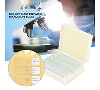 HEEPDD Vetrini Preparati per Microscopio Biologico, 25 Pezzi, Campioni di Piante e Animali Conservati in Olio di Legno di Cedro, Perfetti per Studenti Ed Educatori, Parti e Accessori di