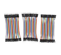 Heevhas 120PCS 40 Pin Jumper Wire Cable Breadboard Ribbon Cables 10cm/ 3.93 inch Female-Female Male-Female Male-Male Jumper Cable 24AWG Wire Jumpers for Arduino Breadboard DIY Project