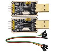 Heevhas 3.3V/ 5V Convertitore USB a Serial TTL CH340G UART Modulo di adattatore seriale Componenti di debug con cavi (2 pezzi)