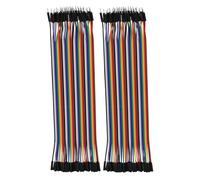 Heevhas 80PCS 40 Pin Jumper Wire Cable Breadboard Ribbon Cables 20cm Male-Female Jumper Cable 24AWG Wire Jumpers for Arduino Breadboard DIY Project