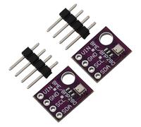 Heevhas BME280 5V GY-BME280-5V Sensore di temperatura e umidità Modulo del sensore di pressione atmosferico Breakout Alta precisione Digitale Modulo sensore Interfaccia IIC I2C SPI DC 1.8-5V(2 pezzi)