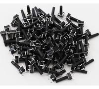 Heevhas Interruttore a pulsante tattile Mini Micro Tact Switch 6 * 6 * 17 mm 4 Pin DIP PCB SMD SMT Interruttore a pulsante tattile momentaneo Componenti elettronici (100 pezzi)