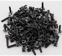 Heevhas Interruttore a pulsante tattile Mini Micro Tact Switch 6 * 6 * 19 mm 4 Pin DIP PCB SMD SMT Interruttore a pulsante tattile momentaneo Componenti elettronici (100 pezzi)
