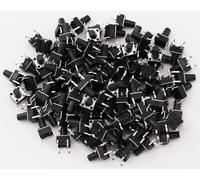 Heevhas Interruttore a pulsante tattile Mini Micro Tact Switch 6 * 6 * 9,5 mm 4 Pin DIP PCB SMD SMT Interruttore a pulsante tattile momentaneo Componenti elettronici (100 pezzi)