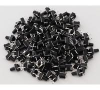 Heevhas Interruttore a pulsante tattile Mini Micro Tact Switch 6 * 6 * 9 mm 4 Pin DIP PCB SMD SMT Interruttore a pulsante tattile momentaneo Componenti elettronici (100 pezzi)