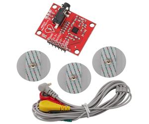 Heevhas Modulo ECG AD8232 Misurazione ECG Modulo del sensore di frequenza cardiaca di impulso Kit Sensore di monitoraggio ECG con 6P cavo