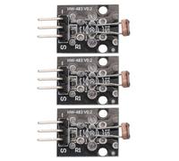 Heevhas Modulo sensore fotoresistore sensore di luce 5V Scheda di sviluppo MCU Scheda di apprendimento programmazione Accessori per robot Adatto per kit fai da te elettronico (3 pezzi)