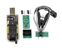 Heevhas SOIC8 SOP8 Chip IC Flash Adattatore per presa per clip di prova Programmatore universale Clip BIOS + CH341A Seriale 24 25 EEPROM Flash Modulo di programmazione USB BIOS