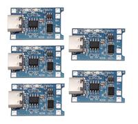 Heevhas Tipo-C USB 5V 1A 18650 Modulo di ricarica della batteria al litio Consiglio di ricarica Modulo di ricarica con doppia funzione di protezione (5 pezzi)