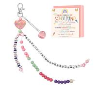HEEYA Calcolatrice per la prima classe per bambine, per l'inizio della scuola, regalo per l'apprendimento della matematica, per l'inizio della scuola, portafortuna con biglietto di auguri, rosa