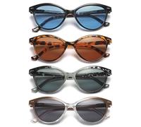 HEEYYOK 4 Pacco Occhiali da Lettura Donna +2.75 Leggero Moda Cerniere a Molla di Qualita Occhiali da Vista Mescola Colore