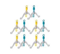 HEEZOU 10 8 A Forma Cofurcazione Contatore Swivels Subline Splitter Anti -entanglements Tackle Bifurcation Swivels